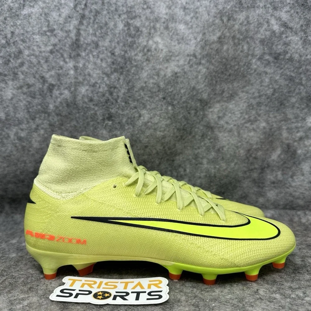Nike Mercurial Superfly 10 Pro AG Soccer Cleats Mens Size 6 Limelight Crimson
